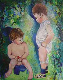 Maler Ilja Kleiner "Adam und Eva"
