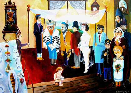 Maler Ilja Kleiner "Die jüdische Hochzeit"