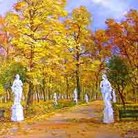 Artist Eugraph Paimanov "Autumn in St. Petersburg"